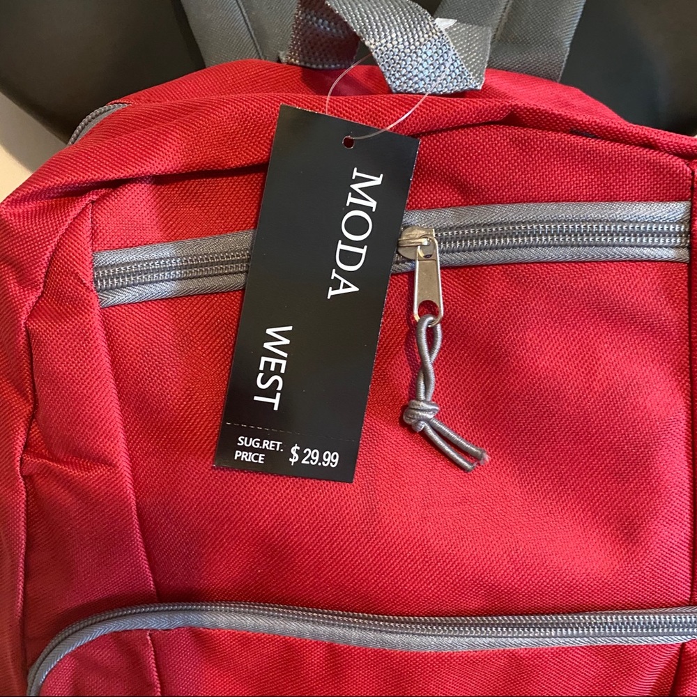 Moda West Red Backpack NEW - Picture 8 of 9